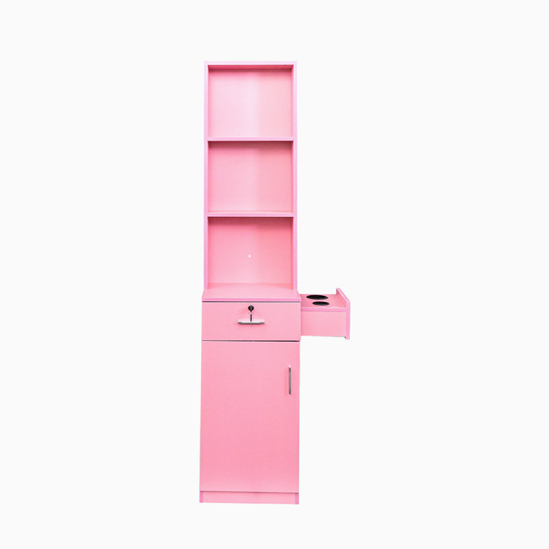 Modern Simple Hair Desk, Multi-Layer Storage, Large Storage Space, Pink
