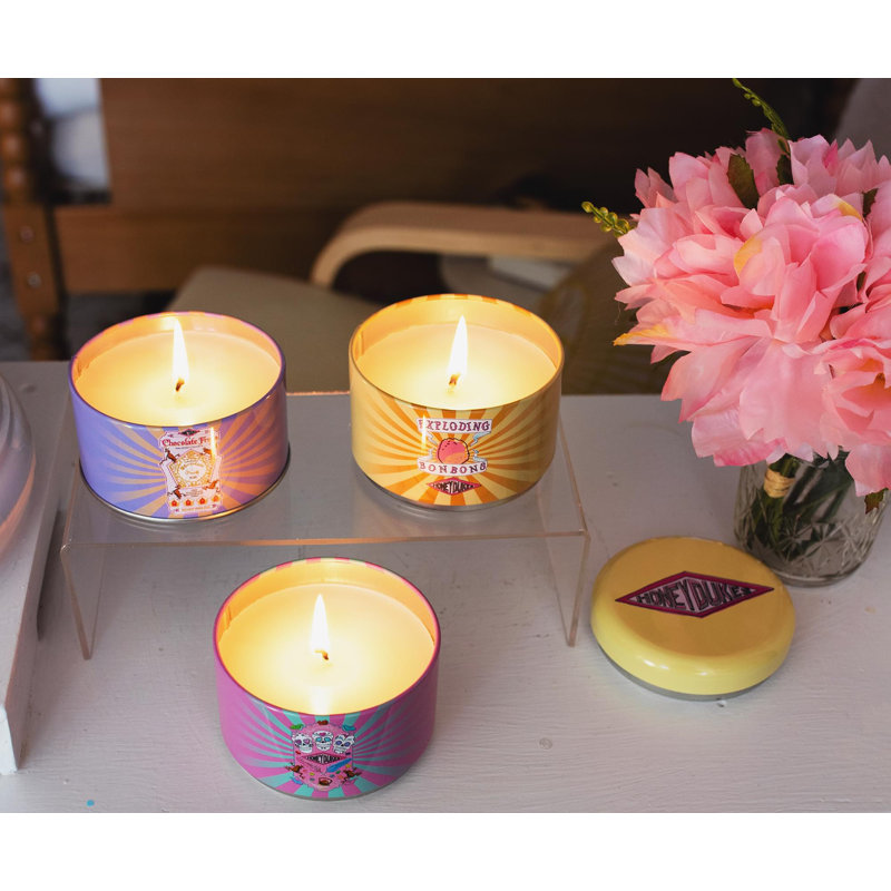 Honeydukes Scented Designer Candle with Metal Holder