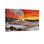 «Christmas Winter Sunset Geyser Christmas Lights Landscape», ensemble de 3 impressions sur toile