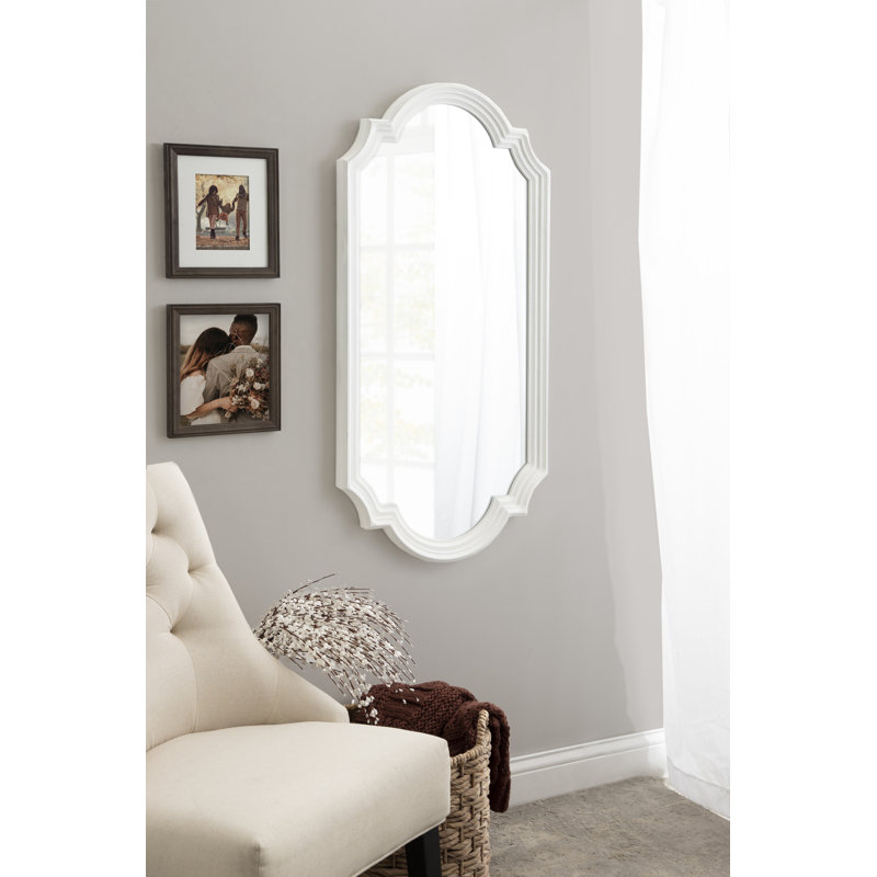 Second Avenue MDF Mirror, White, 42" x 20"