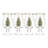 SPODE CHRISTMAS TREE TULIP GLASSES S/4 17 OZ