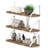 Asem 3 Piece Paulownia Bracket Shelf