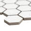 Carreau de mosaïque en porcelaine mate pour plancher et mur 12 po x 12 po Belvia Hexagon-79156981