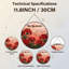 Panneau de vitrail 12 "H Red Blossoms-1011254037