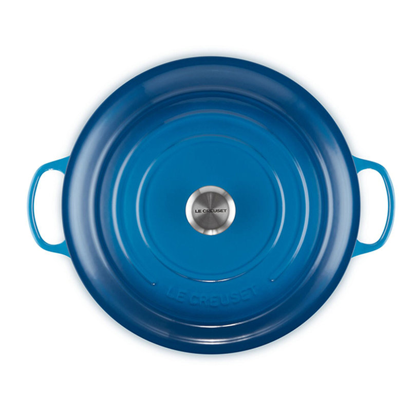 Le Creuset Signature Enameled Cast Iron Round Dutch Oven with Lid, Marseille, 13.25 quarts
