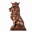 14.5" H Sitting Lion W/Crown Bronze Colour Resin Statue Home Decor Living Room Display-109757796