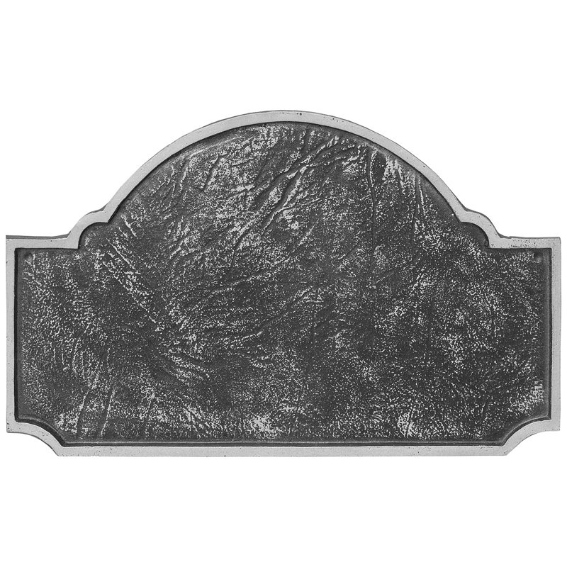 Plaque d’adresse murale sur 2 lignes fitzgerald, Chocolat / or, Oui