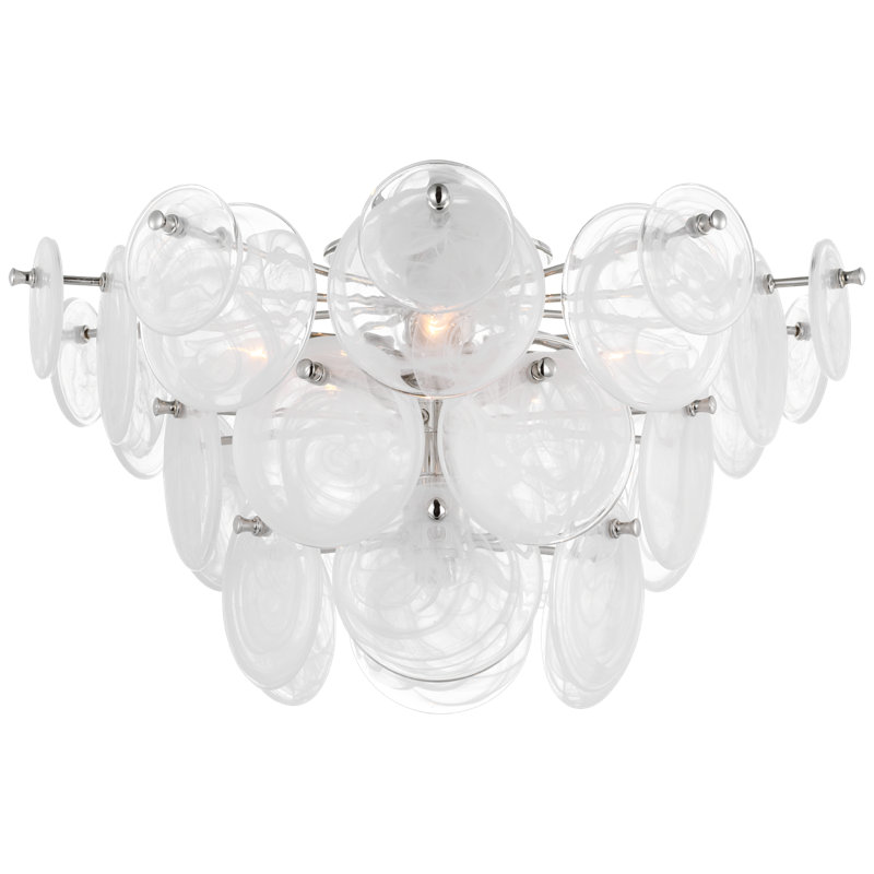 Loire 5 - Light Flush Mount, Polished Nickel