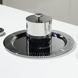 Striations Stainless Steel Ice Bucket