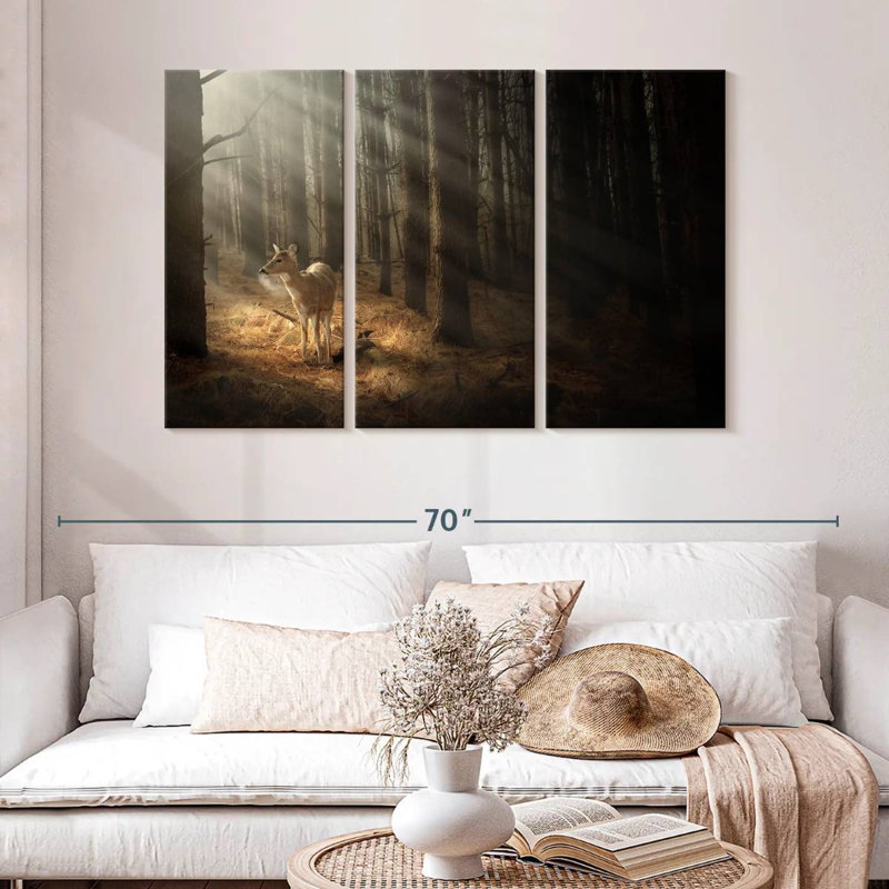 Forest Deer, 32" H x 50" W