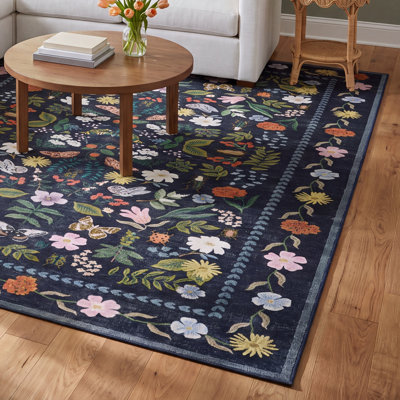 Canopy Black Area Rug
