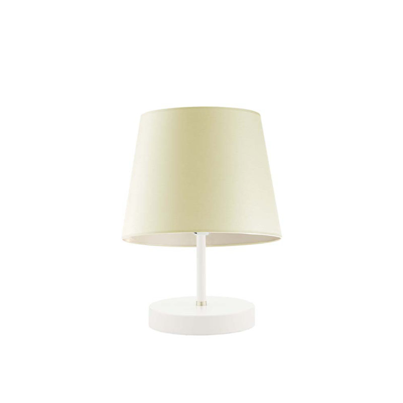 Deok Metal Table Lamp, White, Gold