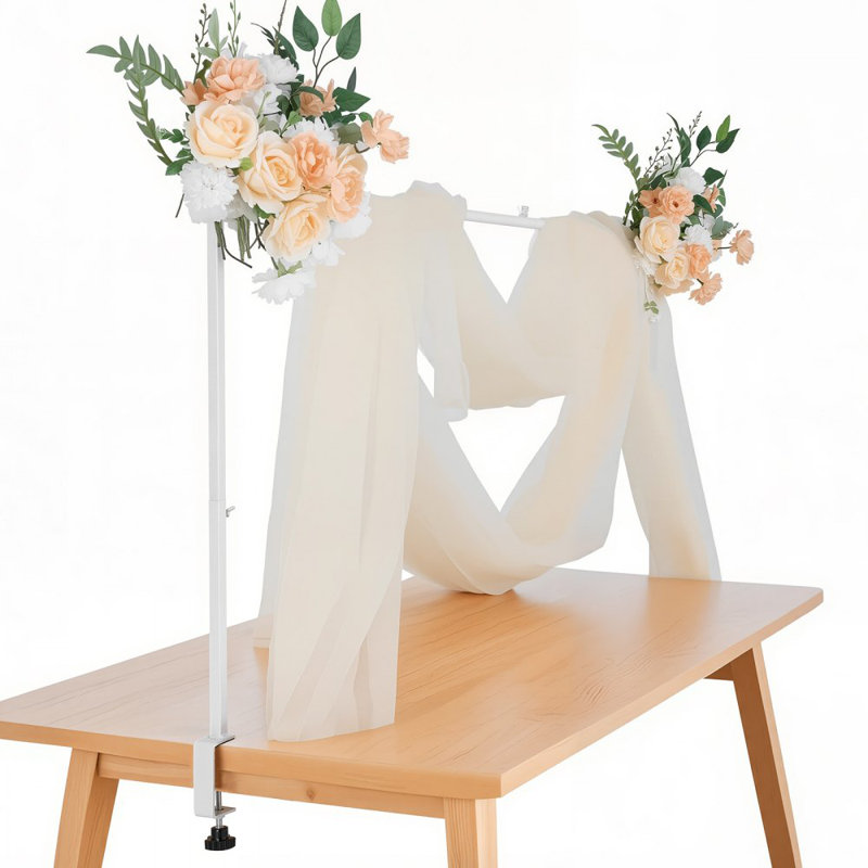 Support pour dessus de table avec pinces 28-98 po, Blanc