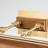 Winchfield Large Picture Light in Aged Brass with Oak Accents