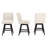 Kamiyla Set Of 3 Indoor/Outdoor Modern Classical Rotatable Bar Chair, City Armless Swiveling Bar Chair With Soild Wood Legs, Modern Counter Stool-106885946