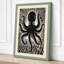 Octopus Starburst Graphic Art - Wrapped Canvas-352138667-352138670
