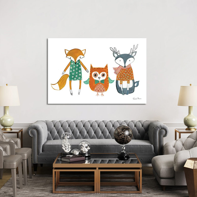 Neighborhood Pals Xi by Farida Zaman - Wrapped Canvas Painting, 152.5 cm H x 101.5 cm W