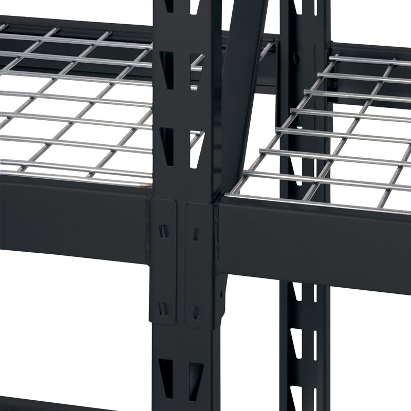 77'' W Steel Height -Adjustable Shelving Unit