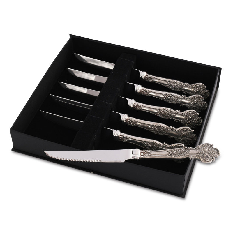 Majestic Forest 6 - Piece Stainless Steel Steak Knife Set