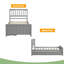 Lit plateforme simple avec deux tiroirs-2028438165