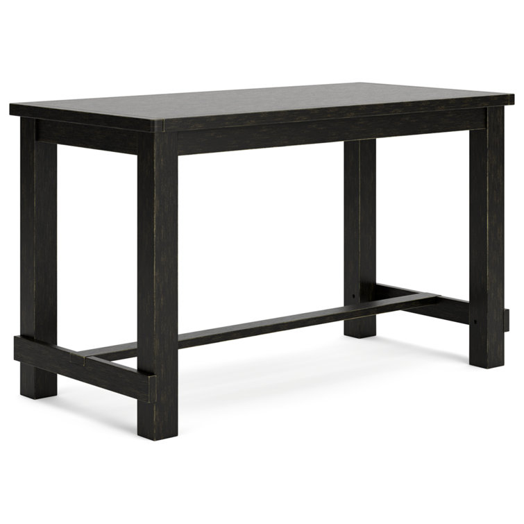 Black Finish Modern Counter Height Dining Table w/Options