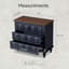 Commode 3 tiroirs Retro