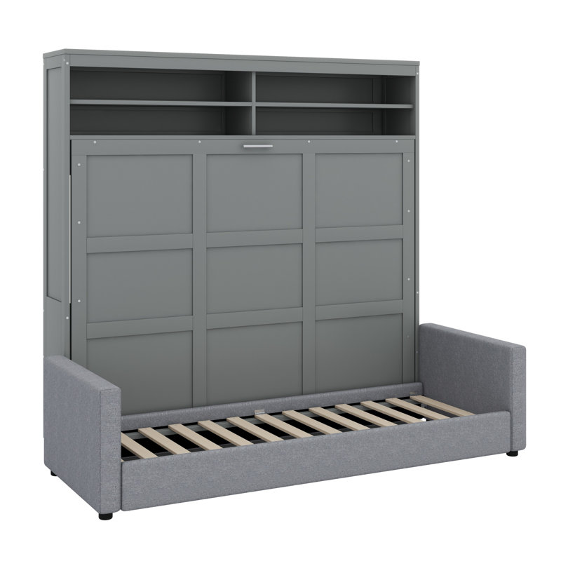 Murphy Bed Wall Bed With Sofa, Gray