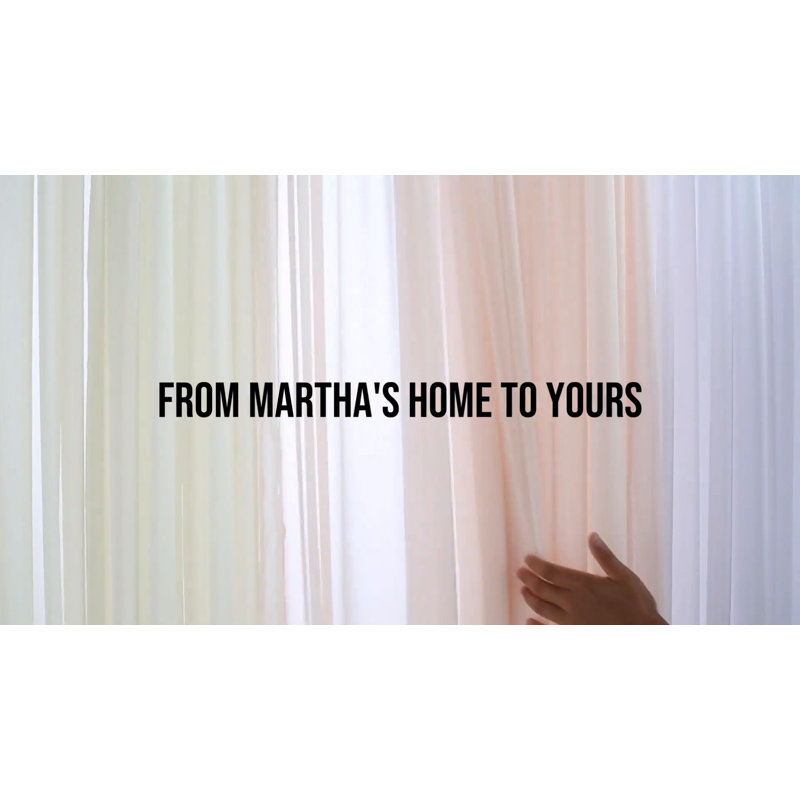 Natural Light-Filtering Polyester Back Tab Curtain Panels, 84"