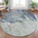 Machine Washable Indoor/Outdoor Xhevrie Seafoam Rug