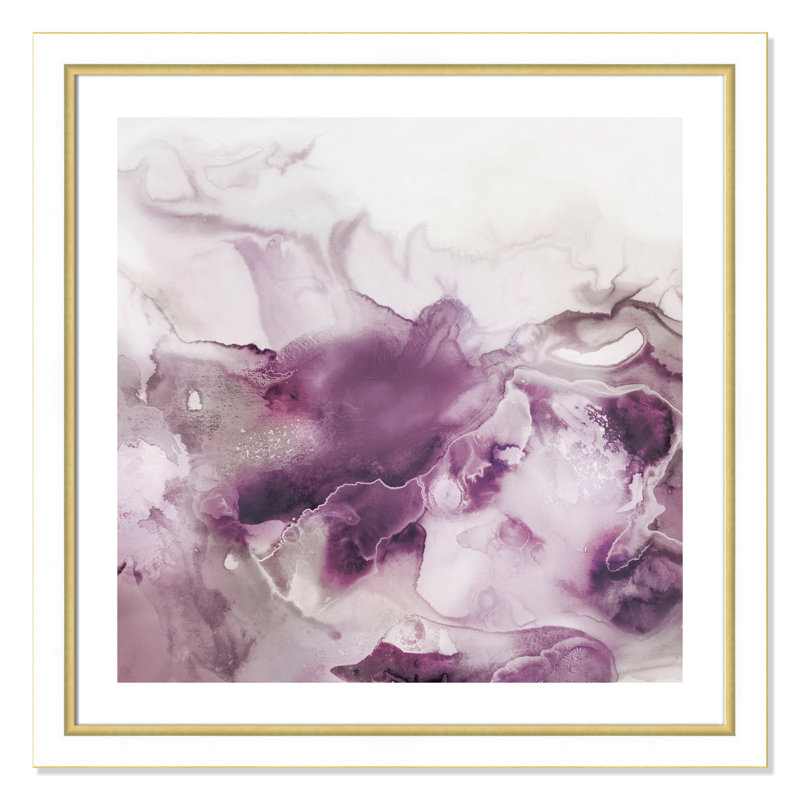 «Swerve Lavender», reproduction encadrée, H 34,25 po x l 34,25 po x P 1,13 po