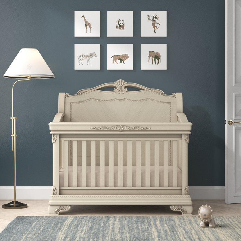 Aguon 4 -in-1 Convertible Crib, Ivory
