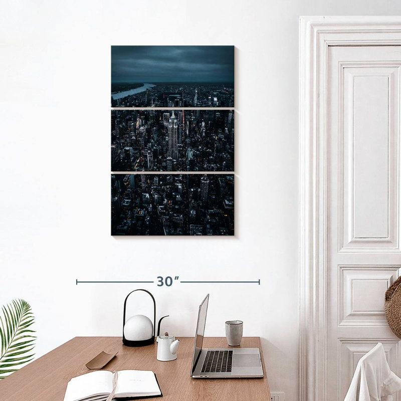 New York Night Lights, H 32" x l 20"