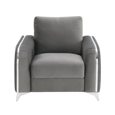 Chair Gray Velvet