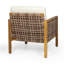 Chaise de patio avec coussins Irnerio
