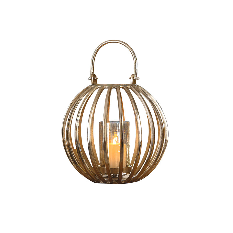 2 Piece Aluminum Tabletop Lantern Set