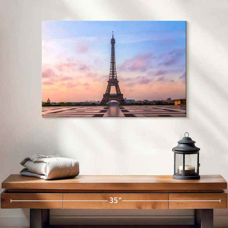 Lilie Tour Eiffel au lever du soleil, H 16 po x l 24 po
