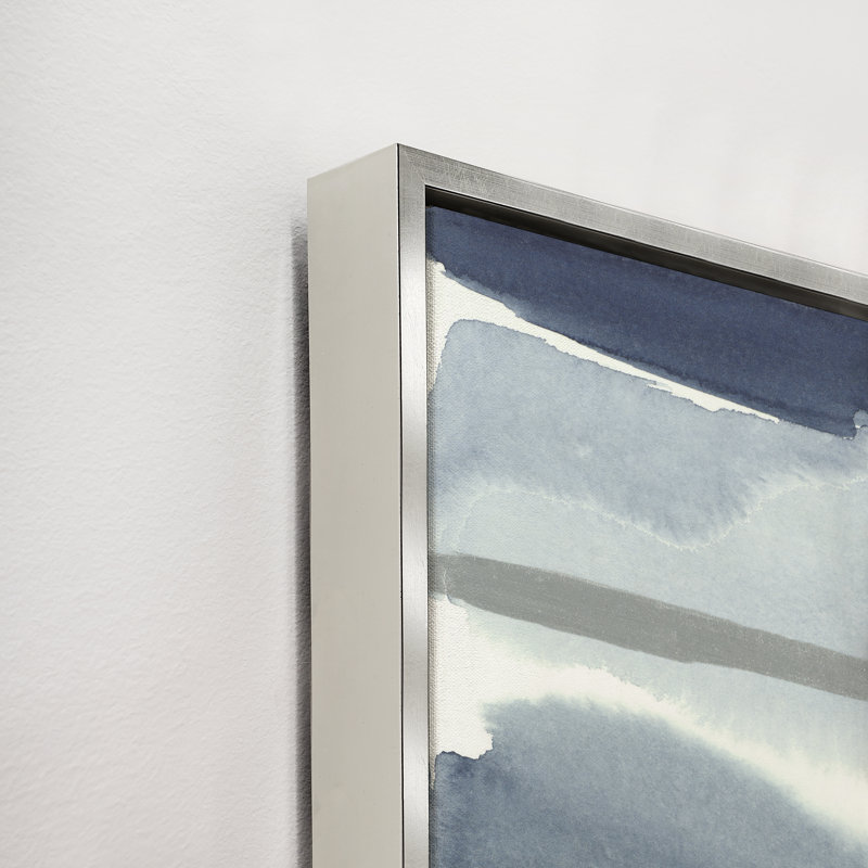 «Layered Water I» par Janice Sadler, reproduction d'art sur toile, H 59,5 po x l 41,5 po x P 1,5 po, Couche de verre