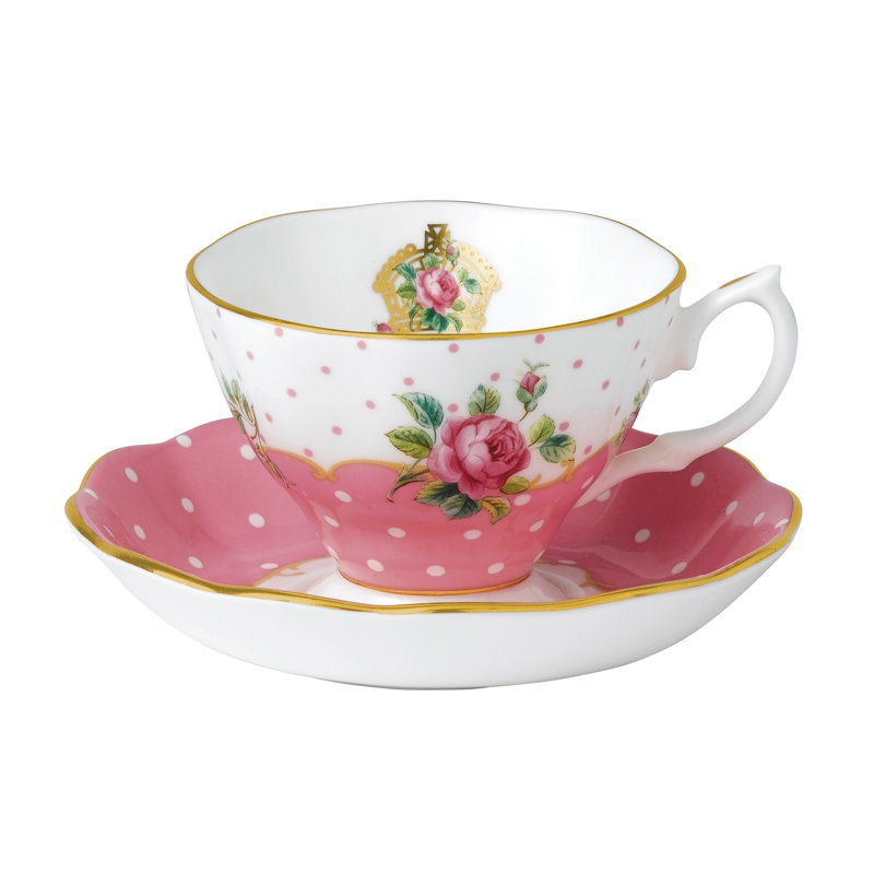 Royal Albert, Cheeky Pink - Teacup & Saucer