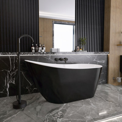 59'' x 29.13'' Freestanding Soaking Acrylic Bathtub