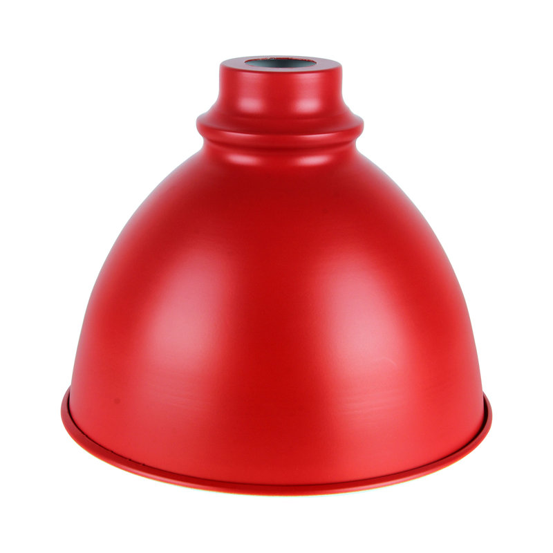 26cm H Metal Bell Lamp Shade ( Clip On ), Red