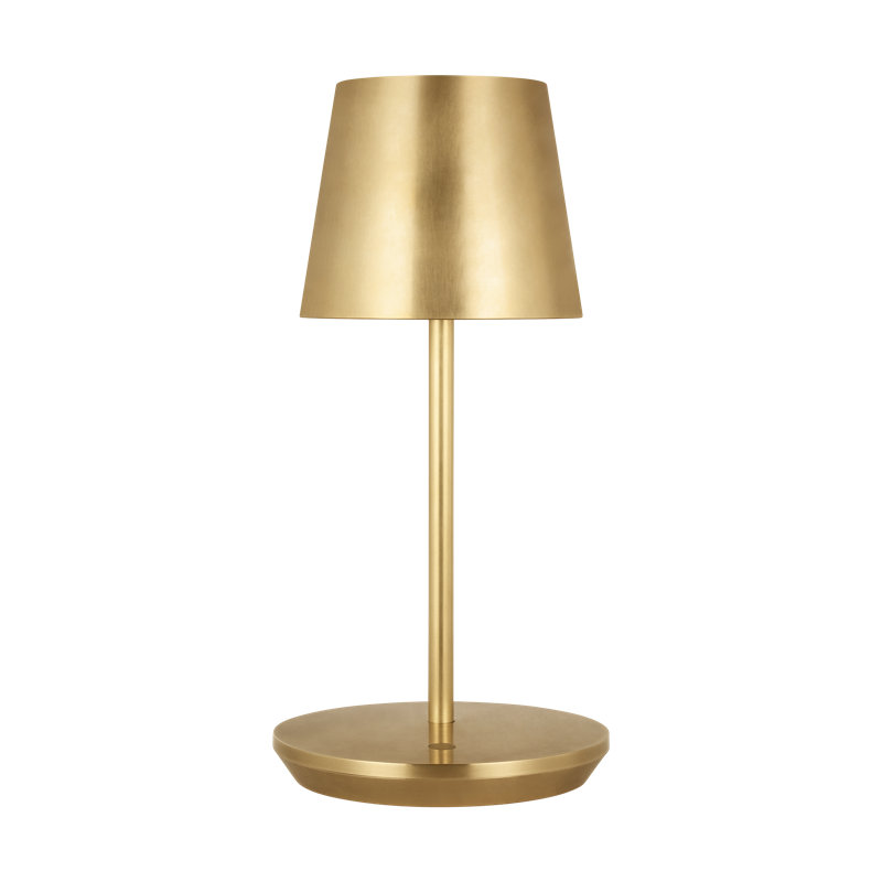 Nevis Short Accent Rechargeable Table Lamp, Gold