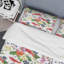 Fleurs multicolores sur fond blanc - Ensemble de housse de couette Cabin & Lodge-2062747460