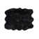 Oguz Black Faux Sheepskin Fur Area Rug