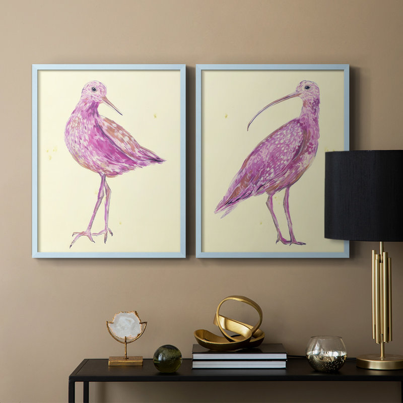 Impression encadrée Seabird I-Premium - prête à être accrochée - aucun clou requis - aucun clou requis, Bleu