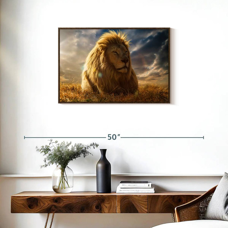 Safari Safari, Cadre flottant noyer, 31 po x 21 po