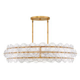 Rene 8 - Light Steel Dimmable Drum Chandelier