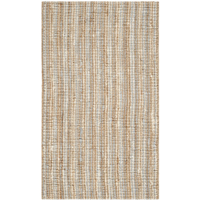 Irene Striped Jute / Sisal Hand Woven Area Rug