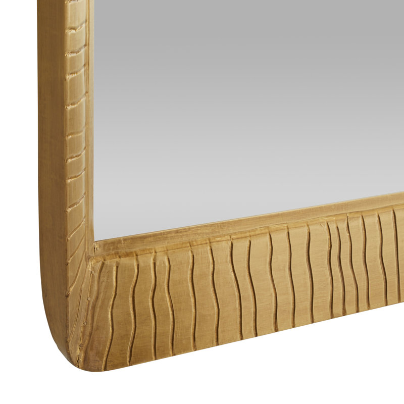 Hart Rectangle Brass Beveled Mirror