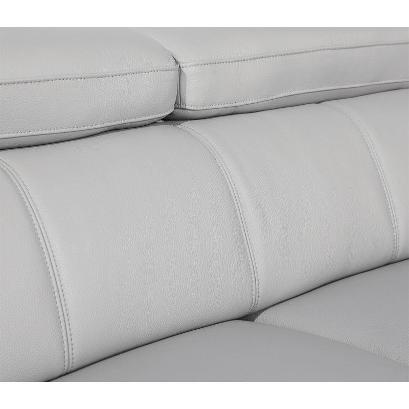 Causeuse Top Grain, Gris clair