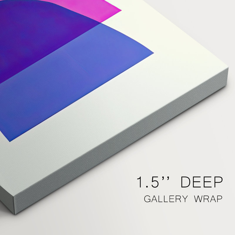 Bright Stack I  -Custom Wrapped Gallery Canvas - 3 Pieces, 48" H x 96" W